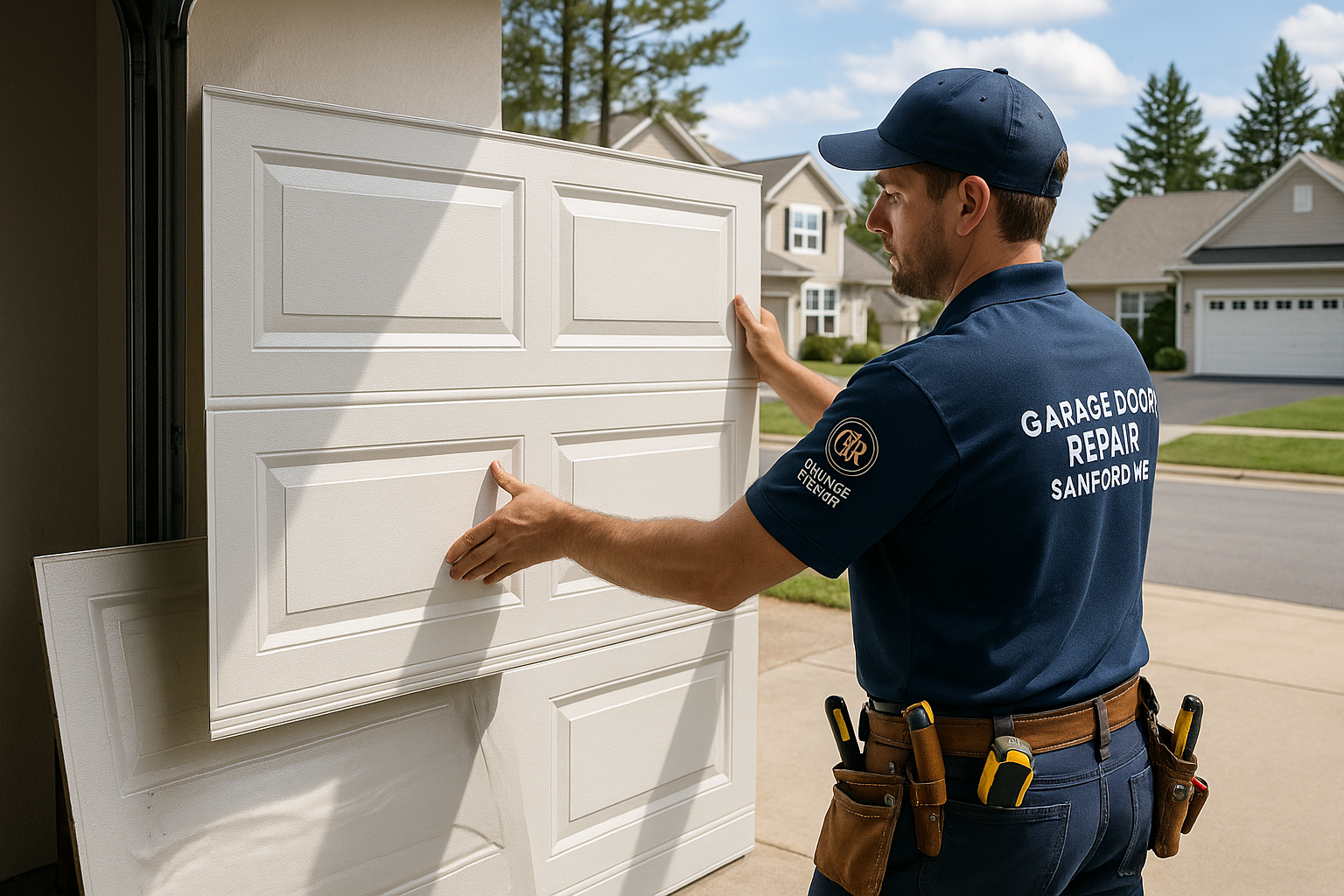 Garage Door Panel Replacement service in West Medford