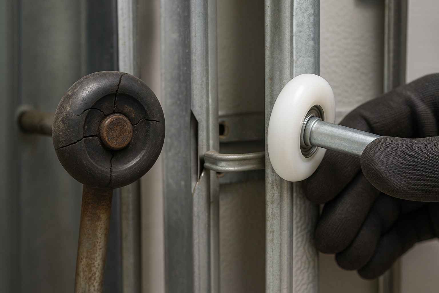 Garage Door Roller Replacement in Peabody