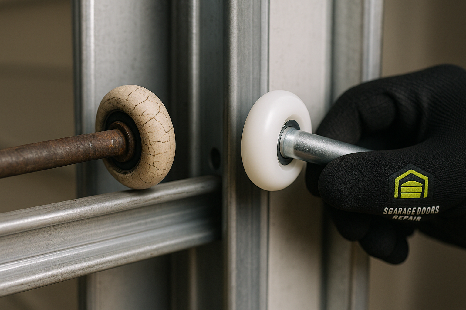 Garage Door Roller Replacement service in Andover