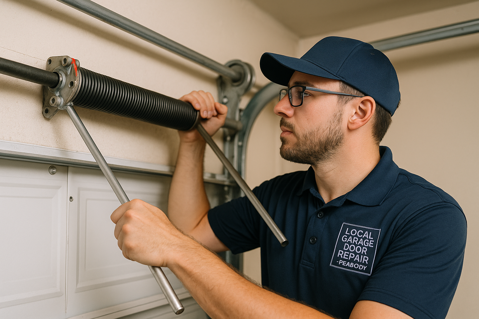 Garage Door Spring Repair in Peabody